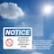 Signmission No Smoking Violation Disciplinary Action OSHA Notice Sign, Vinyl Decal, 10in W x 7in L, 2PK OS-2PACK-NS-D-710-L-16189 - alternate 2